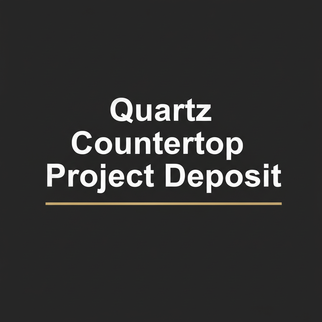 Quartz Countertop Project Deposit