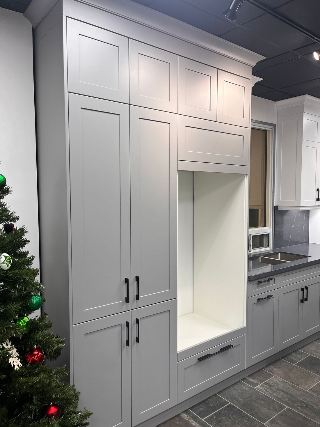 Finished kitchen cabinetry illustrating the sink and base cabinet planning zone
