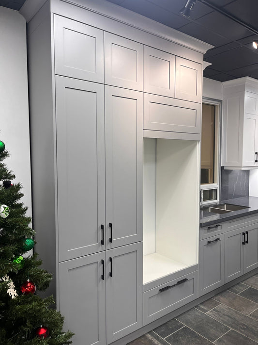 Finished kitchen cabinetry illustrating the sink and base cabinet planning zone