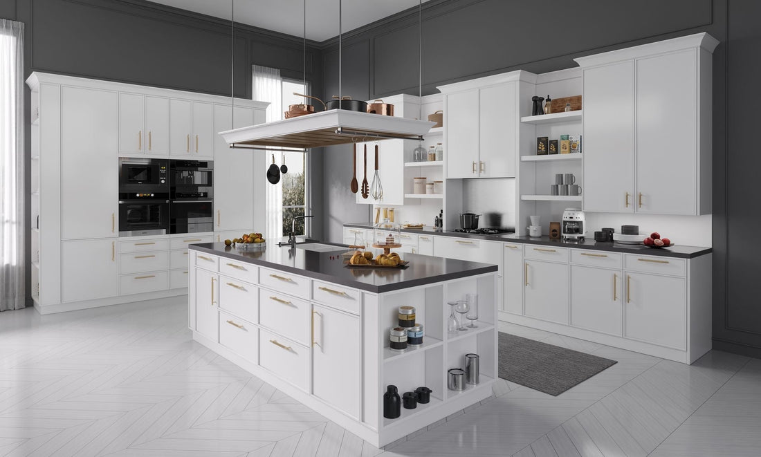 White kitchen cabinetry for planning a tall pantry beside a refrigerator in Milton and Stoney Creek