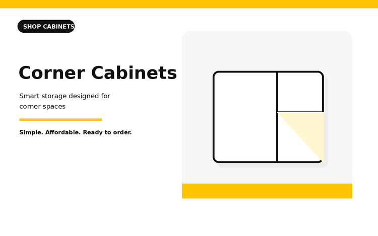 Corner cabinets category