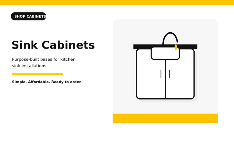 Sink cabinets category