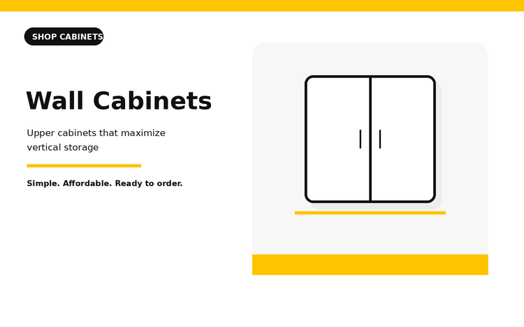 Wall cabinets category
