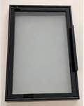 Aluminum Frame Glass Door – 12 in. W × 30 in. H – GL-WMD1230