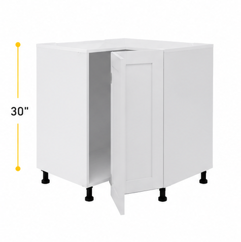 Easy-reach corner kitchen cabinet