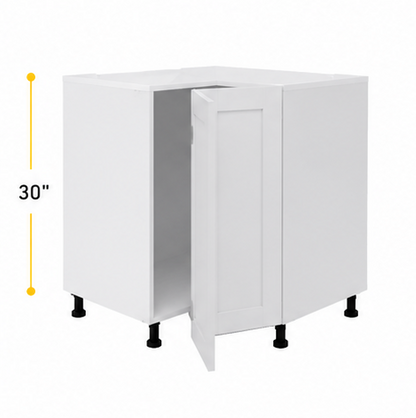 Easy-reach corner kitchen cabinet