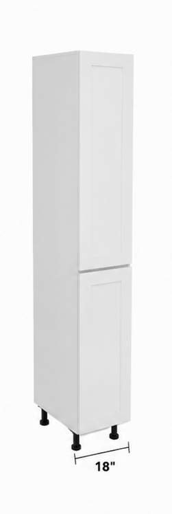 Tall pantry kitchen cabinet with one door