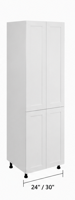 Tall pantry kitchen cabinet with double doors