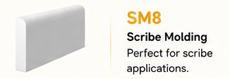 8 ft. kitchen cabinet scribe moulding