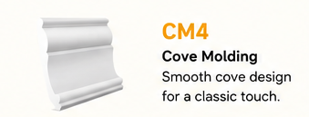 4 in. crown moulding for kitchen cabinets