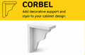 Shaker Cabinet Corbel – COBEL-S