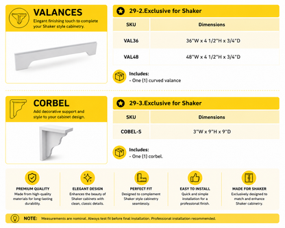 48 in decorative kitchen cabinet valance
