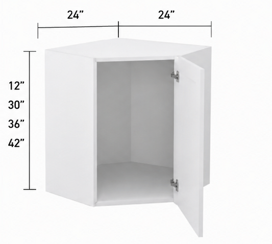 Diagonal Corner Cabinet – 24 in. W × 12 in. H – WDC2412